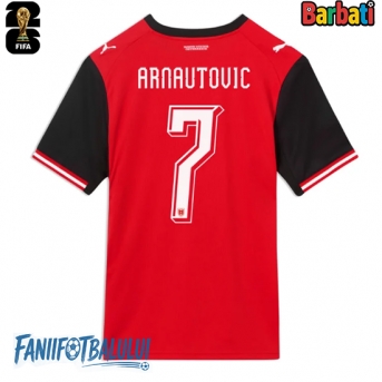 Austria Marko Arnautovic #7 Tricou Fotbal Replică Mondial 2026 Barbati Acasa